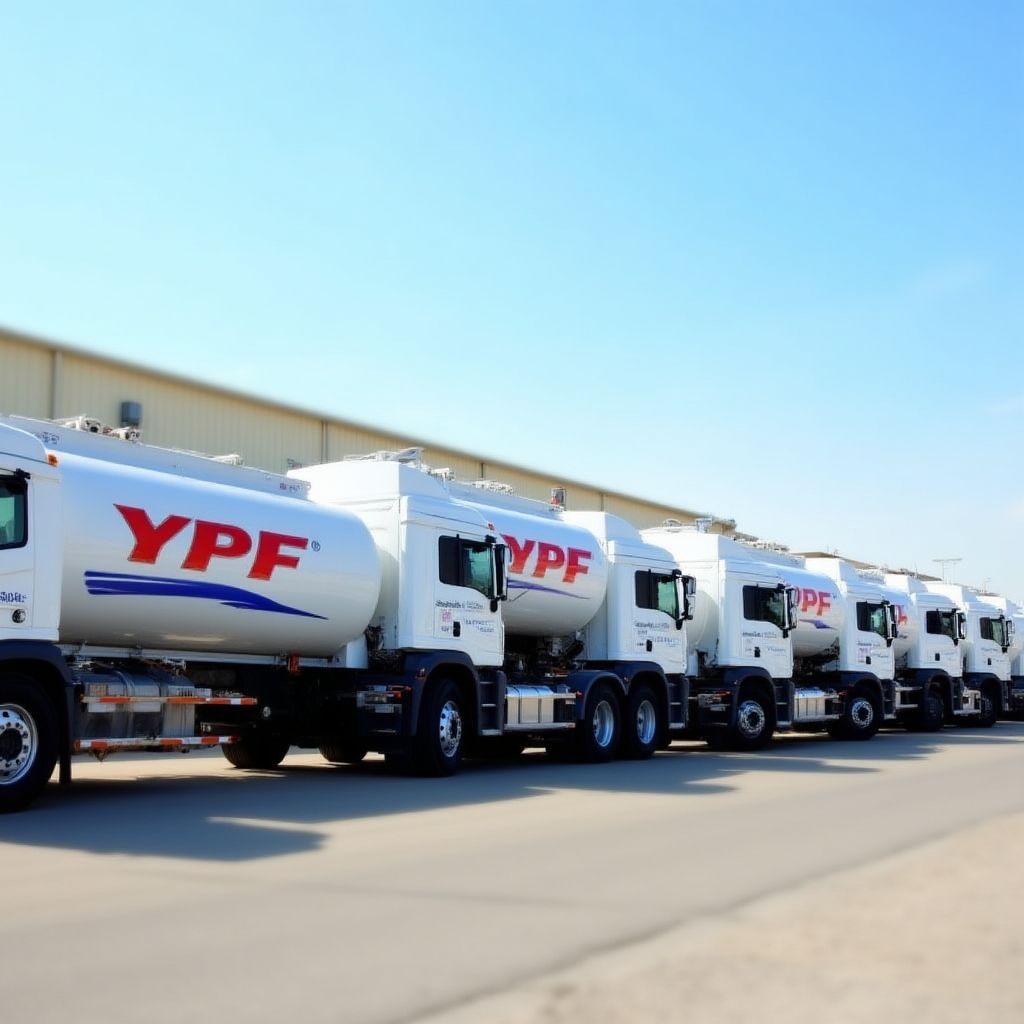 Camiones YPF de distribución