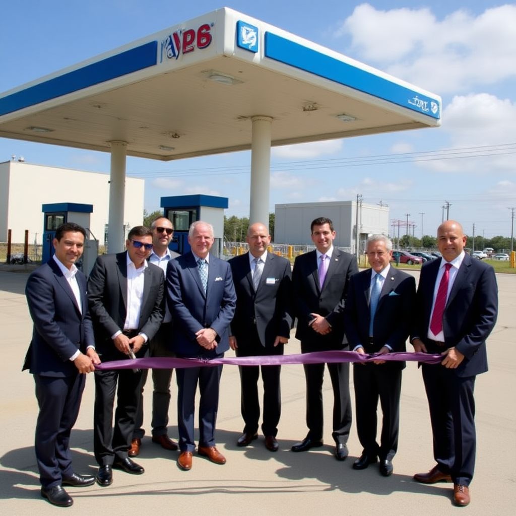 Inauguración de nueva estación YPF